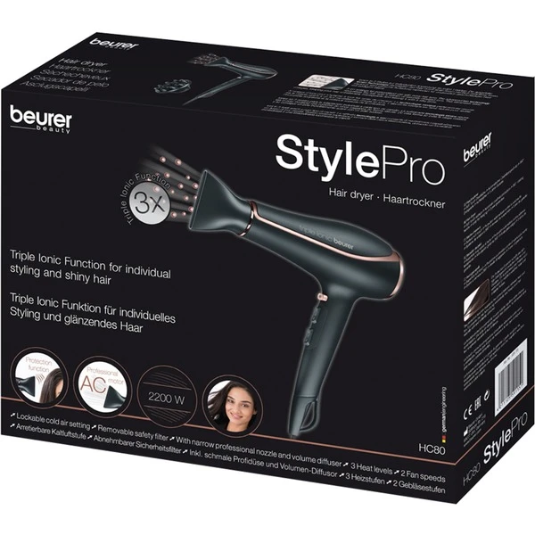 Beurer HC 80, Haartrockner (schwarz/roségold) 7 Beurer HC 80, Haartrockner (schwarz/roségold) – Bild 7