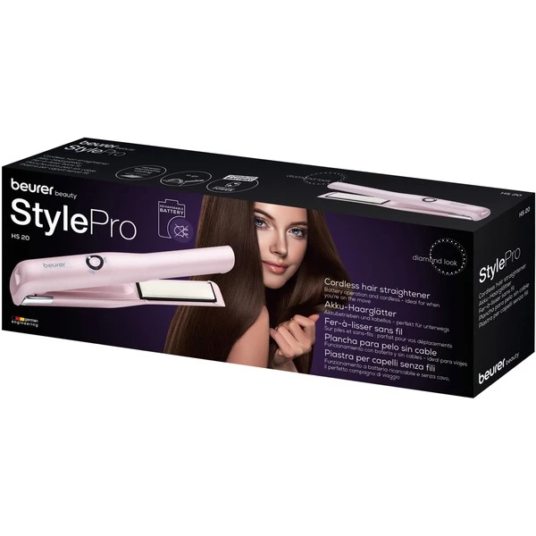 Beurer HS 20 Akku-Haarglätter (rosa) 4 Beurer HS 20 Akku-Haarglätter (rosa) – Bild 4