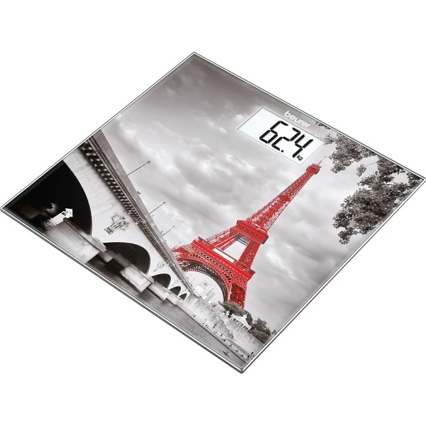 Beurer Personenwaage GS 203 Paris (grau/rot) 1 Beurer Personenwaage GS 203 Paris (grau/rot)